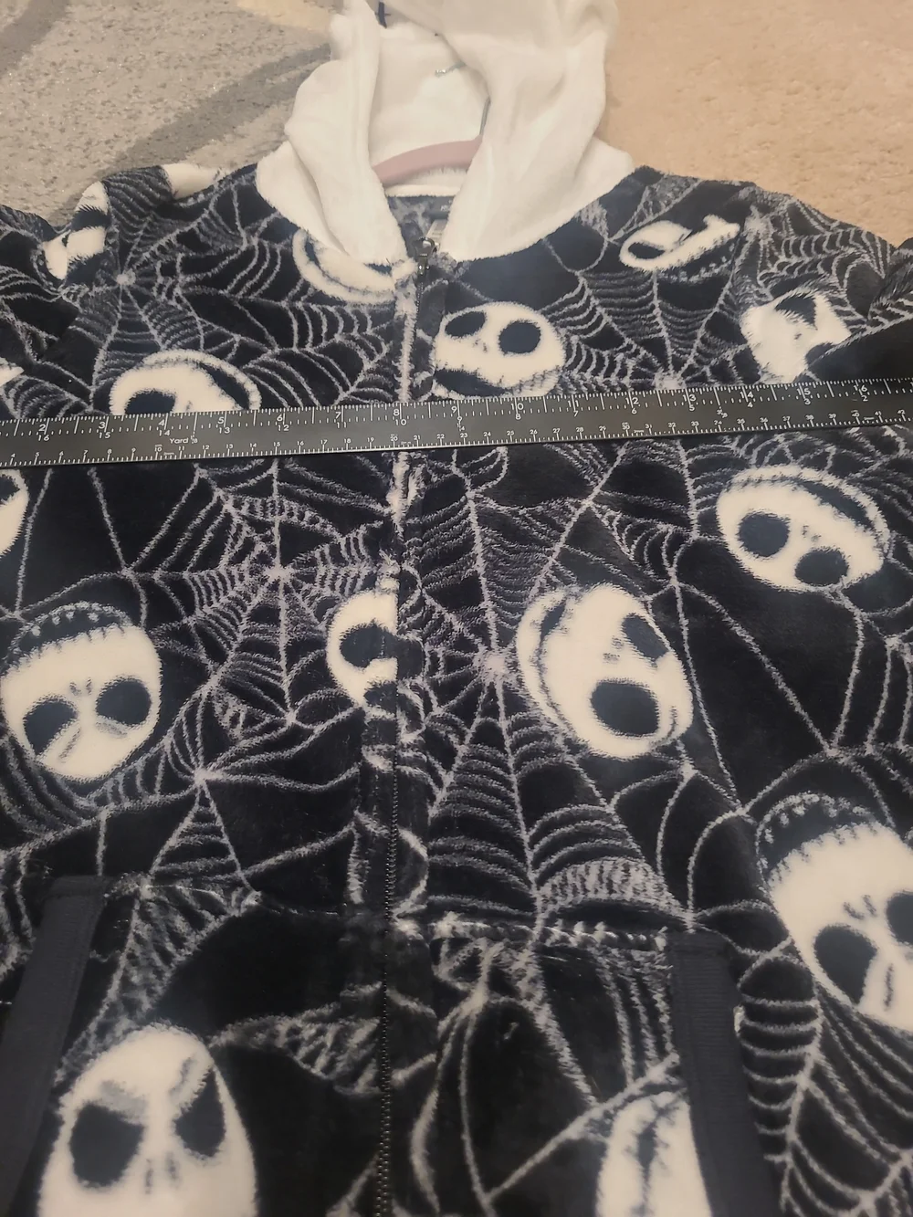 DISNEY Nightmare Before Christmas Jumpsuit Womens XS(0-2 Pajama Jack Skellington - Picture 10 of 12